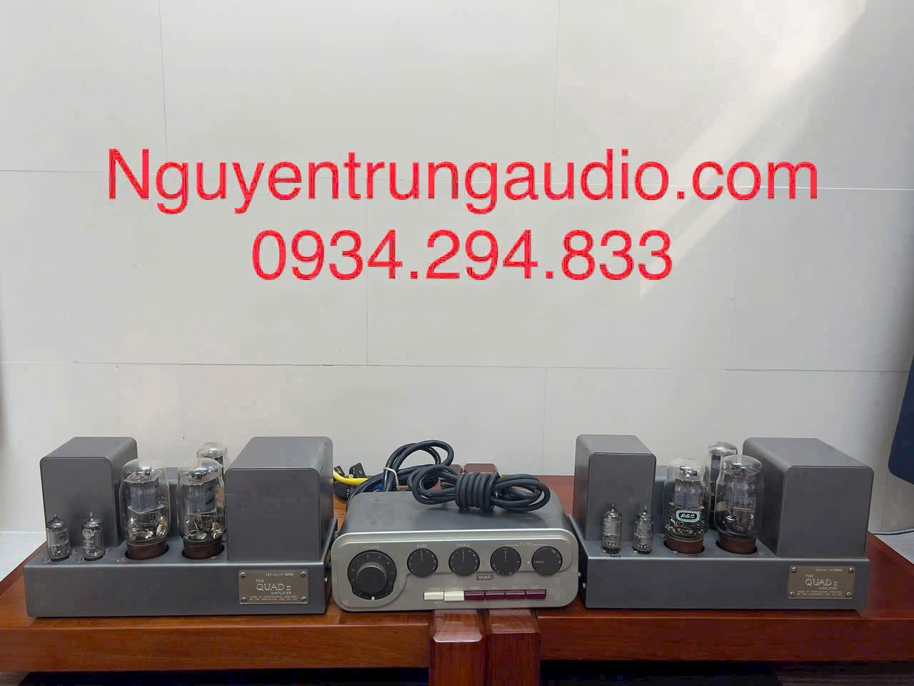 Quad II Monoblock Power + Preamp Đèn KT66 GEC Mullard